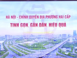 Xã Hòa Lạc tiếp sóng Hội nghị Thành phố sơ kết 1 năm vận hành mô hình chính quyền địa phương hai cấp 