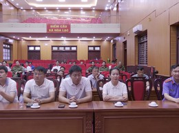 Hòa Lạc tiếp sóng trực tuyến Lễ mít tinh toàn quốc hưởng ứng Tháng hành động phòng, chống ma túy năm 2026