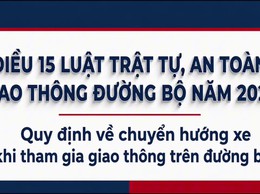 Quy định về chuyển hướng xe khi tham gia giao thông đường bộ