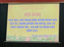 Thọ Xuân tổ chức hội nghị đối thoại giữ người đứng đầu cấp ủy với MTTQ, các tổ chức CTXH và nhân dân năm 2024