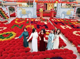 Check-in cùng áo dài trên quê hương Ứng Hòa truyền thống