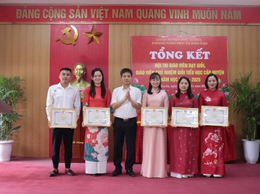 Tổng kết Hội thi giáo viên dạy giỏi tiểu học cấp huyện năm học 2024-2025