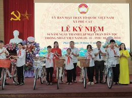 Uỷ ban Mặt trận TQ Việt Nam xã Phú Cát kỷ niệm 94 năm ngày thành lập Mặt trận dân tộc thống nhất Việt Nam (18/11/1930 - 18/11/2024)