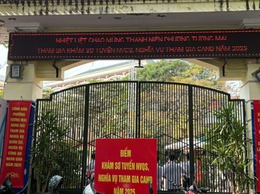 Hội đồng nghĩa vụ quân sự phường Tương Mai tổ chức khám sơ tuyển sức khỏe nghĩa vụ Quân sự; nghĩa vụ Công an nhân dân năm 2025