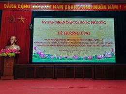 Xã Song Phương tổ chức Lễ Mít tinh hưởng ứng 