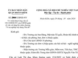 Đẩy mạnh chủ trương xét tặng Kỷ niệm chương “Vì sự nghiệp xây dựng Thủ đô” trên địa bàn quận Hoàn Kiếm