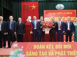 Đảng ủy xã An Khánh chỉ đạo chi bộ thôn An Bình đại hội điểm nhiệm kỳ 2024 - 2027