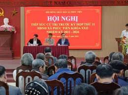 XÃ PHÚC TIẾN TIẾP XÚC CỬ TRI TRƯỚC KỲ HỌP THỨ 11 HĐND KHOÁ XXII, NHIỆM KỲ 2021-2026
