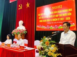 HĐND quận Hoàng Mai tiếp xúc cử tri trước kỳ họp thứ mười bốn HĐND quận khóa IV tại đơn vị bầu cử số 8 - Phường Hoàng Liệt