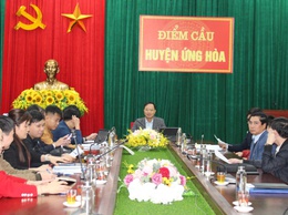Ứng Hoà thẩm định, chấm điểm chỉ số cải cách hành chính các xã, thị trấn và các cơ quan chuyên môn thuộc UBND huyện