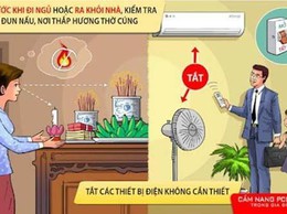 Khuyến cáo phòng cháy chữa cháy trong thắp hương, thờ cúng, đốt vàng mã