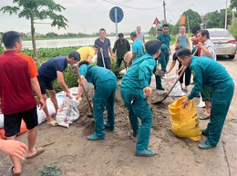 XÃ ĐẠI XUYÊN CHUNG TAY KHẮC PHỤC HẬU QUẢ CƠN BÃO SỐ 3 VÀ HOÀN LƯU SAU BÃO