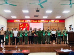 Phường Lĩnh Nam tổ chức Lễ ra mắt lực lượng tham gia bảo vệ an ninh, trật tự ở cơ sở