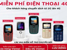 Viettel huyện Phú Xuyên triển khai chương trình TẶNG MIỄN PHÍ ĐIỆN THOẠI 4G cho các khách hàng trong danh sách đặc biệt từ ngày 20/9/2024