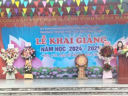 LỄ KHAI GIẢNG NĂM HỌC 2024 - 2025 TRƯỜNG THCS CHÂU CAN, HUYỆN PHÚ XUYÊN, THÀNH PHỐ HÀ NỘI