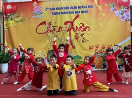 Lễ hội chào mừng Tết nguyên đán Ất Tỵ của trường mầm non Hoa Hồng