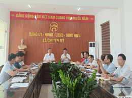 HĐND xã Chuyên Mỹ tổ chức hội nghị giao ban quý II/2025.