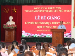 Bế giảng lớp bồi dưỡng nhận thức về Đảng