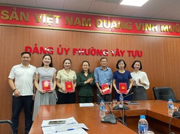 Thường trực Đảng ủy phường Tây Tựu tổ chức Hội nghị giao ban với MTTQ và các tổ chức chính trị - xã hội