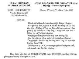 UBND phường Chương Mỹ chủ động triển khai các biện pháp ứng phó với bão và mưa lớn