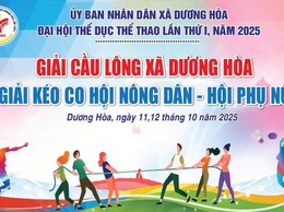 Xã Dương Hoà tổ chức Đại hội Thể dục thể thao lần thứ I năm 2025
