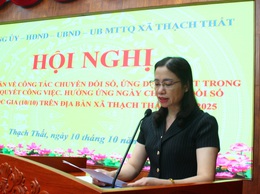 Thạch Thất tổ chức tập huấn chuyển đổi số năm 2025 - khẳng định quyết tâm xây dựng một chính quyền sáng tạo, gần dân, phục vụ dân.
