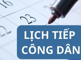 Thông báo lịch tiếp công dân quý IV/2025 của Thường trực HĐND phường, nhiệm kỳ 2021-2026