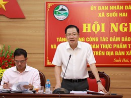 Xã Suối Hai tổ chức hội nghị quán triệt công tác đảm bảo an toàn thực phẩm năm 2025
