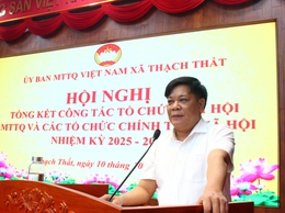 ỦY BAN MTTQ XÃ TỔ CHỨC TỔNG KẾT CÔNG TÁC ĐẠI HỘI MTTQ VÀ CÁC TỔ CHỨC CHÍNH TRỊ - XÃ HỘI; PHÁT ĐỘNG ỦNG HỘ ĐỒNG BÀO BỊ ẢNH HƯỞNG BÃO SỐ 10, 11