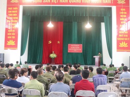 Công an xã Phượng Dực khai giảng lớp bồi dưỡng nghiệp vụ cho lực lượng bảo vệ an ninh trật tự cơ sở năm 2025