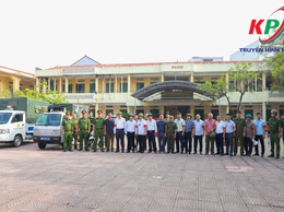 Ban chỉ đạo 197 xã Kiều Phú ra quân giải tỏa hành lang an toàn giao thông, trật tự mỹ quan đô thị