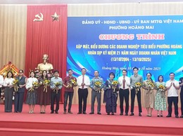 Phường Hoàng Mai tổ chức gặp mặt, biểu dương doanh nghiệp tiêu biểu
