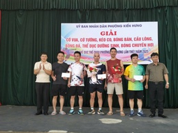 Giải cầu lông chào mừng Đại hội TDTT phường Kiến Hưng lần thứ nhất năm 2025