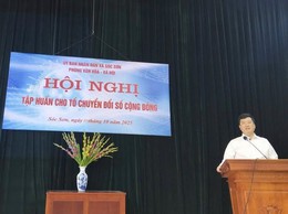 UBND XÃ SÓC SƠN TỔ CHỨC HỘI NGHỊ TẬP HUẤN CHO TỔ CHUYỂN ĐỔI SỐ CỘNG ĐỒNG