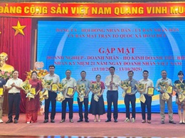 Hoài Đức tổ chức Hội nghị gặp mặt doanh nghiệp, doanh nhân, hộ kinh doanh tiêu biểu nhân kỷ niệm 21 năm ngày Doanh nhân Việt Nam (13/10/2004 – 13/10/2025)