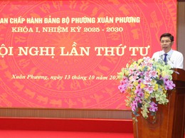 Đảng ủy phường Xuân Phương tổ chức tốt hội nghị lần thứ tư BCH Đảng bộ Phường khóa I, nhiệm kỳ 2025-2030