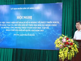 Xã Minh Châu đẩy mạnh chuyển đổi số, hướng tới xã thông minh năm 2030