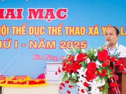 XÃ YÊN LÃNG KHAI MẠC CÁC MÔN THI ĐẤU TẠI ĐẠI HỘI THỂ DỤC THỂ THAO LẦN THỨ I NĂM 2025