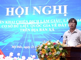 Xã Mỹ Đức triển khai thực hiện chiến dịch làm giàu, làm sạch cơ sở dữ liệu quốc gia về đất đai