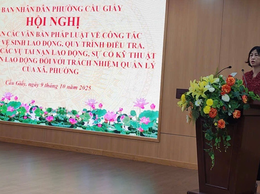 Phường Cầu Giấy tổ chức Hội nghị tập huấn công tác An toàn, vệ sinh, lao động năm 2025