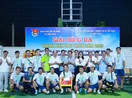 Xã Ứng Thiên tổ chức thành công giải bóng đá nam thanh niên năm 2025