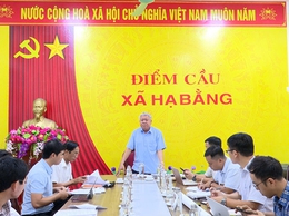 Đoàn công tác Sở Nông nghiệp và Môi trường Hà Nội làm việc tại xã Hạ Bằng