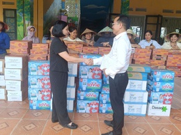 Trường Tiểu học Thanh Văn hướng về vùng lũ Thái Nguyên