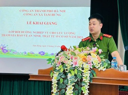 Tam Hưng: Khai mạc lớp huấn luyện, bồi dưỡng chính trị, pháp luật và nghiệp vụ cho lực lượng tham gia bảo vệ an ninh, trật tự ở cơ sở năm 2025.