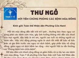 Khuyến cáo phòng chống bệnh cúm mùa và các bệnh thường gặp mùa mưa bão. 