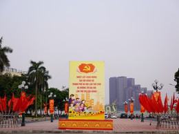 Nhiệt liệt chào mừng Đại hội đại biểu đảng bộ thành phố Hà Nội lần thứ XVIII, nhiệm kỳ 2025 - 2030