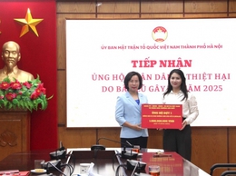 Tiếp nhận ủng hộ Nhân dân bị thiệt hại do bão lũ