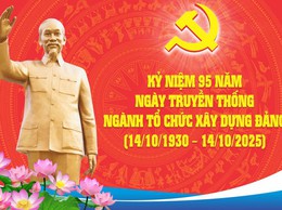 Kỷ niệm 95 năm ngày truyền thống Ngành Tổ chức xây dựng Đảng (14/10/1930 - 14/10/2025)