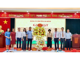 ĐẢNG ỦY PHƯỜNG BA ĐÌNH GẶP MẶT CÁN BỘ NHÂN NGÀY TRUYỀN THỐNG CÁC BAN XÂY DỰNG ĐẢNG