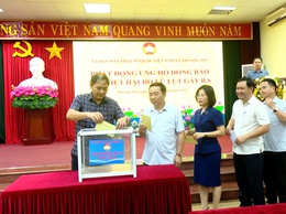 Xã Thường Tín phát động ủng hộ đồng bào bị thiệt hại do bão lũ